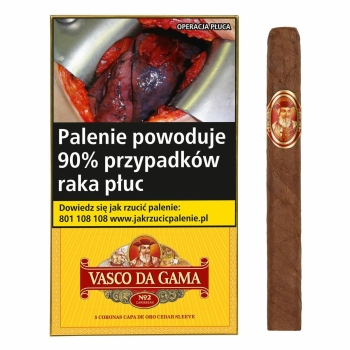 VASCO DA GAMA  No.2 CAPA DE ORO- 5 cygar